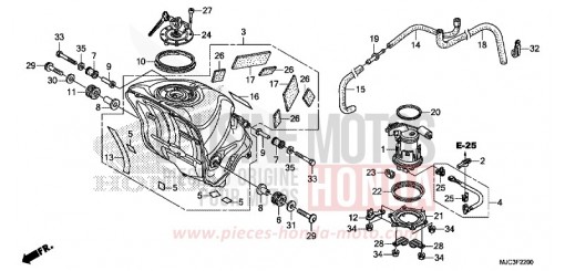 FUEL TANK/FUEL PUMP CBR600RAD de 2013